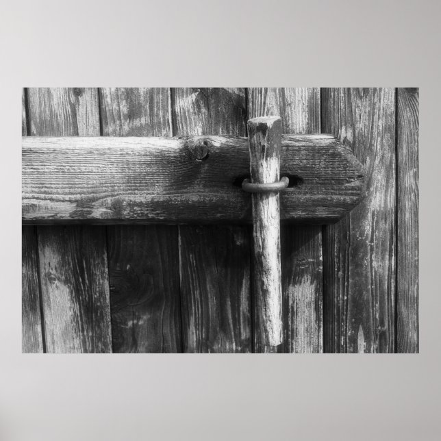 Gamla ladudörr poster (Framsidan)