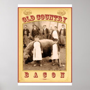 Gamla Land Bacon Poster