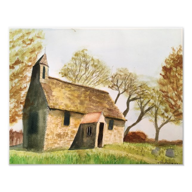 Gamla Land Church Fototryck (Framsidan)