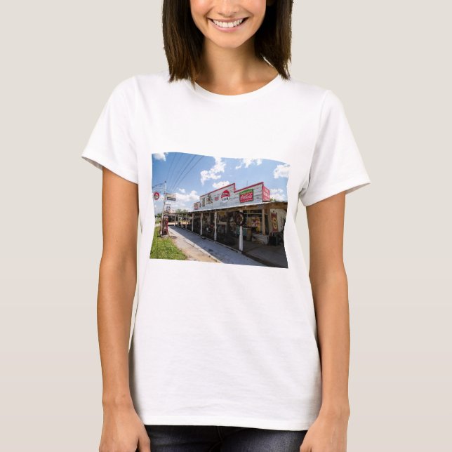 Gamla Land Store och Gas Station T Shirt (Framsida)