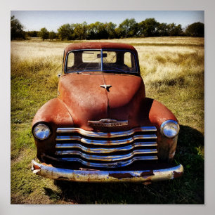 Gamla Lastbil Poster