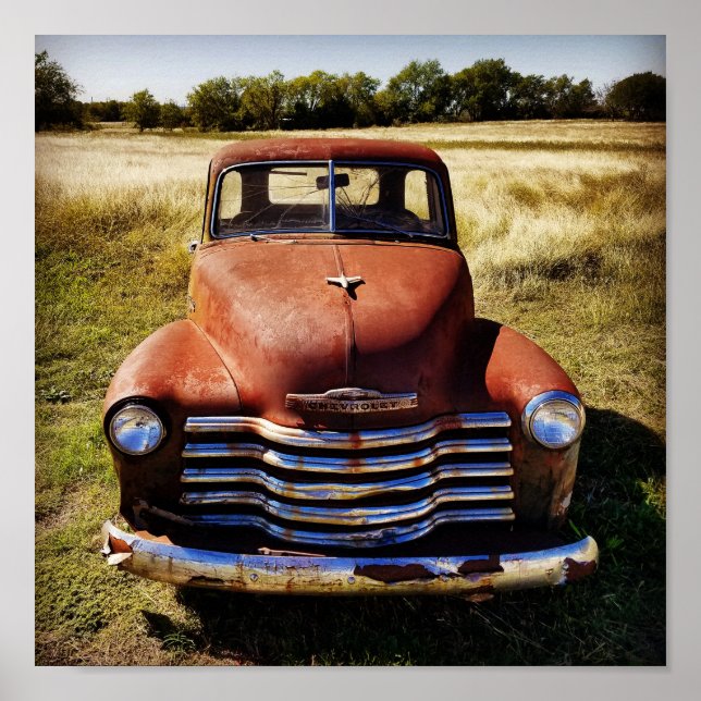 Gamla Lastbil Poster (Framsidan)