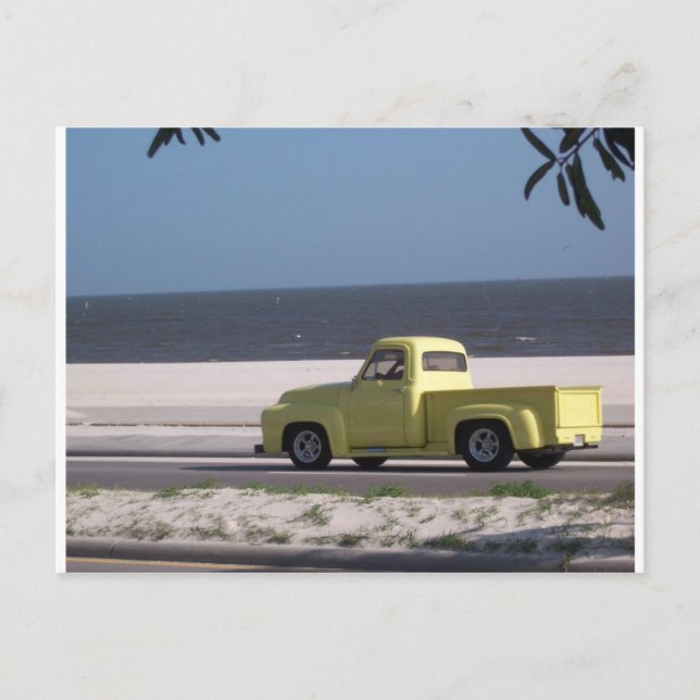 Gamla lastbil vykort (Framsida)