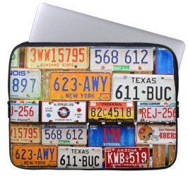 Gamla License Tallrikar Laptop Fodral