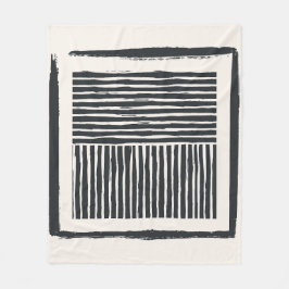 Gamla Line Bläck Fleecefilt