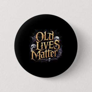 Gamla liv Retro Horror Clic Sten Stil Art Design Knapp