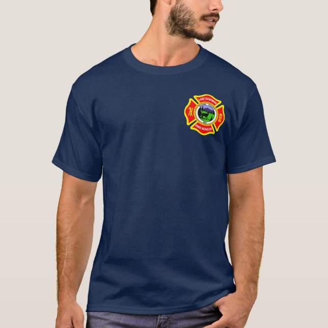 Gamla Logotyp Sjö Cushman, WA Fire Shirt T Shirt (Framsida)