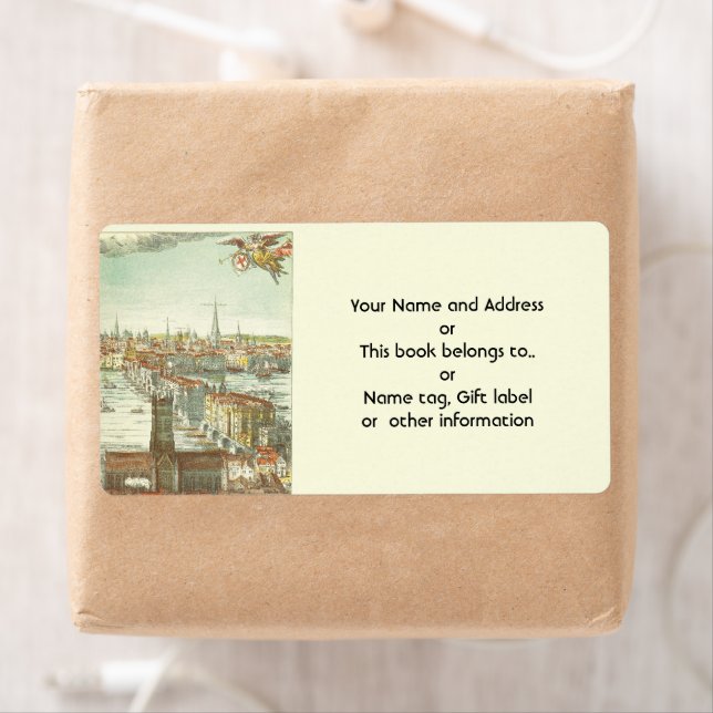 Gamla London Bridge, England Fraktsedel (Insitu)