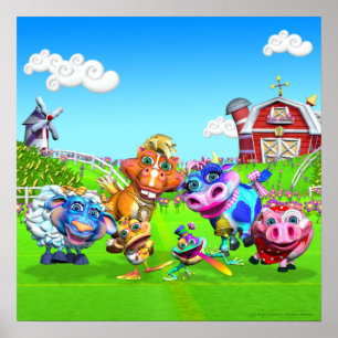 Gamla Mac Donald 18 x 18 Poster