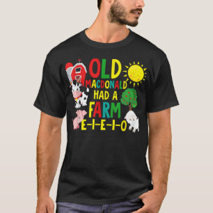Gamla MacDonald hade en Farm Shirt Småbarn Kids Fa T
