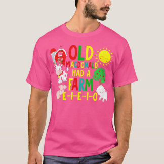 Gamla MacDonald hade en Farm Shirt Småbarn Kids Fa T Shirt