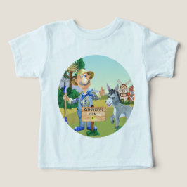 Gamla MacDonald's Farm 🐮 Cute Monogram T Shirt