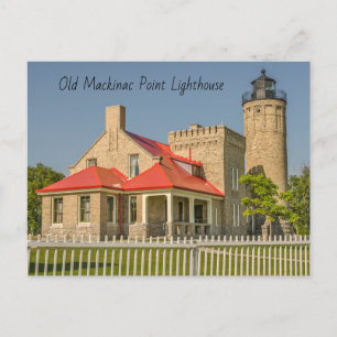 Gamla Mackinac Point Lighthouse Vykort