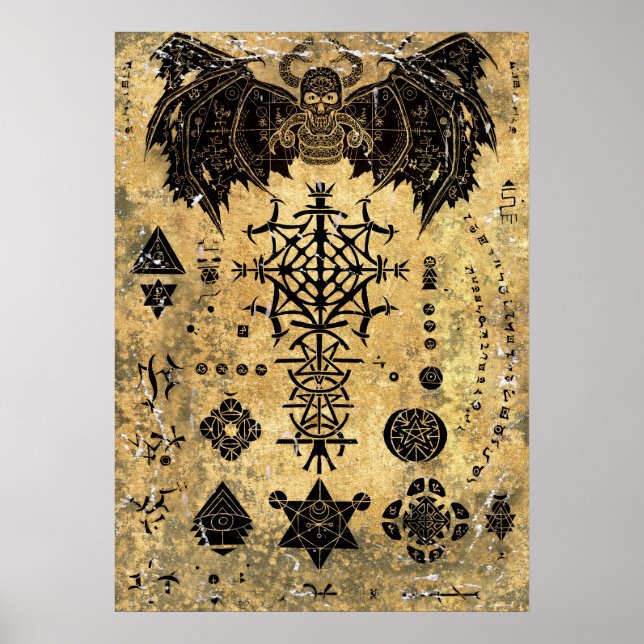 Gamla Magic Bok Poster (Framsidan)