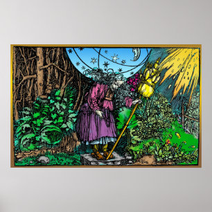 Gamla Maid Witch ~ Holbein ~ 1537 Poster