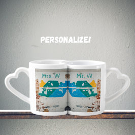 Gamla målade väggar med graffiti parmuggar