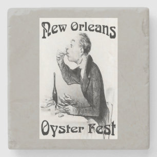 Gamla män Eating Oysters Underlägg Sten