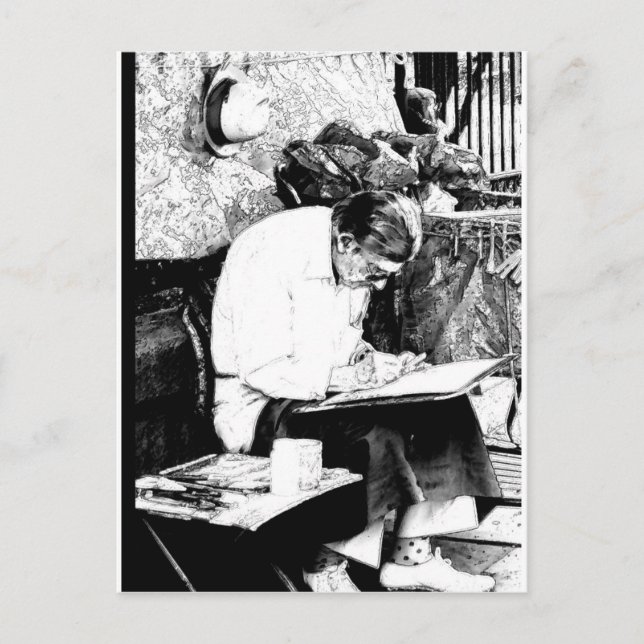 Gamla man Nawlins Vykort (Framsida)