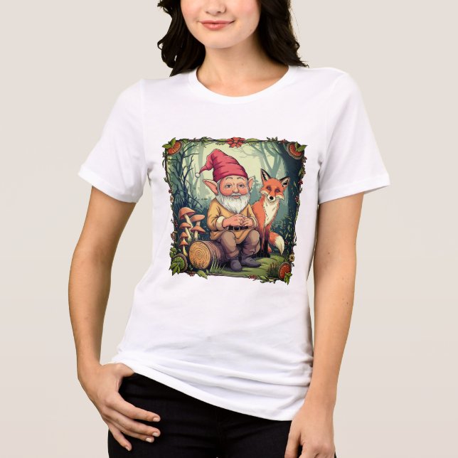 GAMLA MAN OCH EN FOX I EN JUNGLE T SHIRT (Framsida)