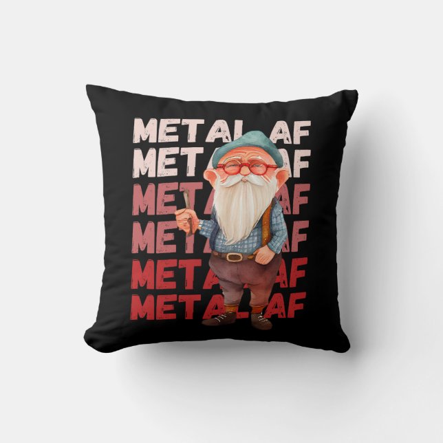 Gamla man still Metall AF Kudde (Framsida)