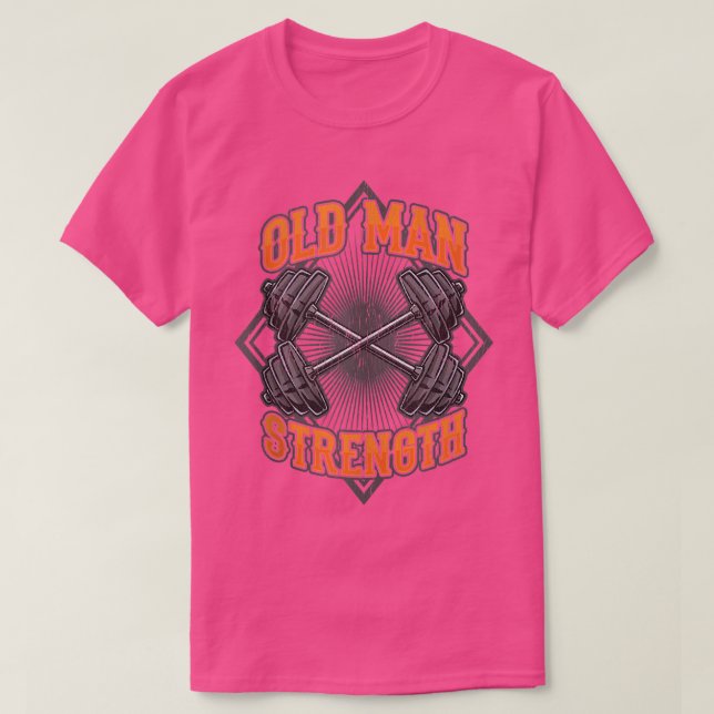Gamla Man Strength Muscle Gym Training Bodybuildin T Shirt (Design framsida)