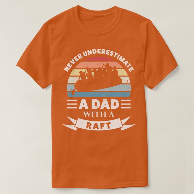 Gamla Manar med Raft Funny Gift Fars dag T Shirt (Design framsida)
