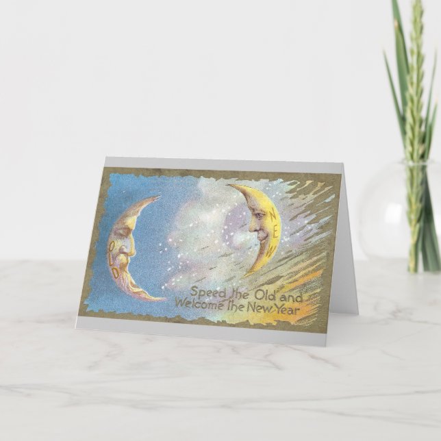 Gamla Måne och Nya Måne Helgkort (Framsida)