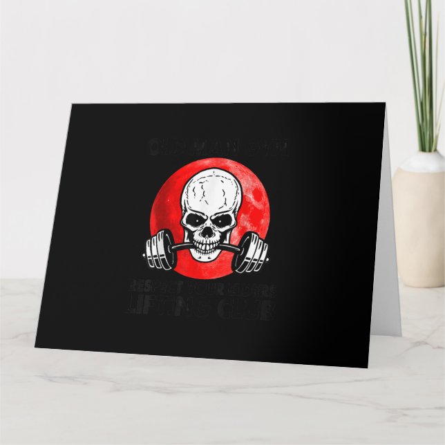 Gamla mangymer respekterar dina äldre lyft Klubb S Kort (Framsida)