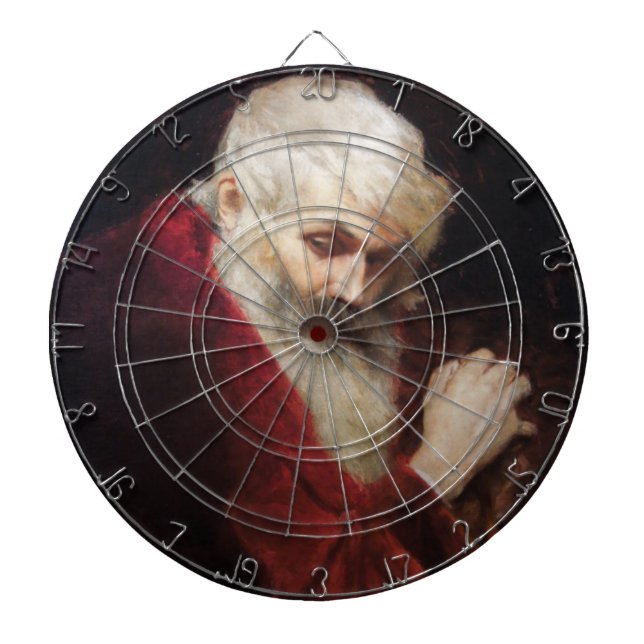 Gamla mannen i en röd Jacka (Jultomten) (jul) Darttavla (Framsidan)