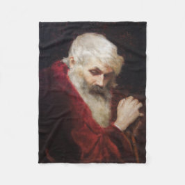 Gamla mannen i en röd Jacka (Jultomten) (jul) Fleecefilt