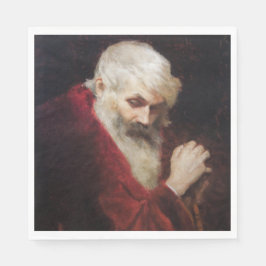 Gamla mannen i en röd Jacka (Jultomten) (jul) Pappersservett