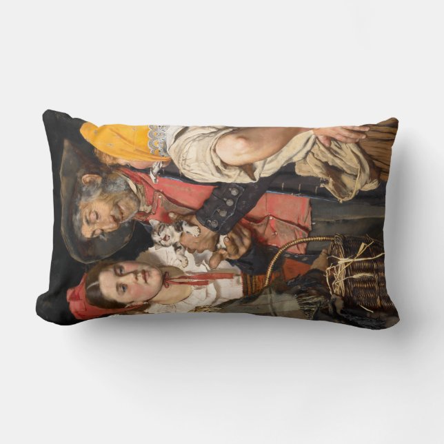 Gamla mannens skatt (The Cat) (av Karl Gussow) Lumbarkudde (Framsida)