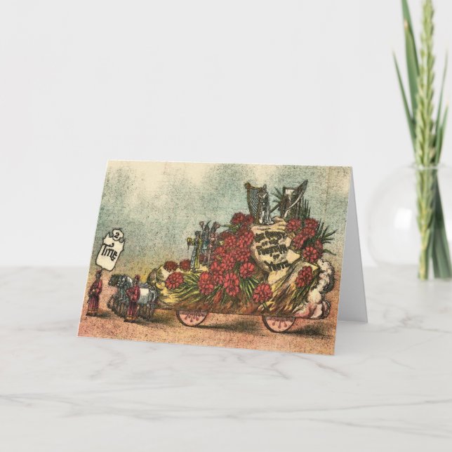 Gamla Mardi Gras Flyter 1 Kort (Framsida)