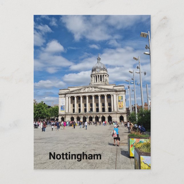 Gamla marknadstorget, Nottingham Vykort (Framsida)