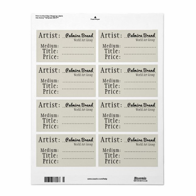 Gamla Märkre för konst och hantverksförsäljning, e Fraktsedel (Helt Ark)