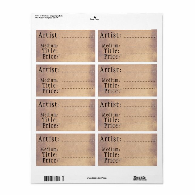 Gamla Märkre för konst och hantverksförsäljning, t Fraktsedel (Helt Ark)