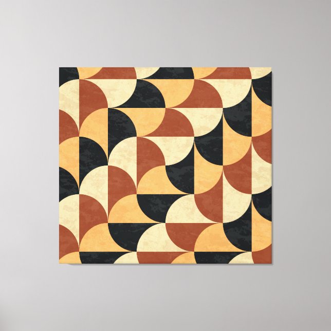 Gamla marmor golv, geometrisk sömlös struktur. canvastryck (Framsida)