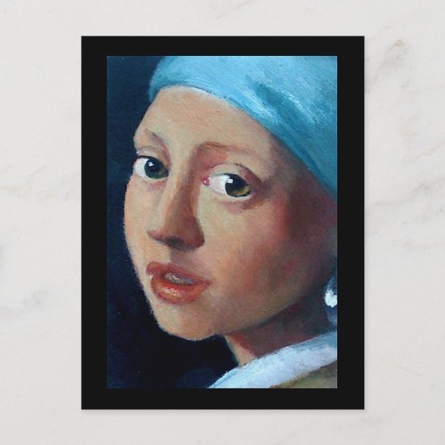 GAMLA MASTERS PEARL EARRING VYKORT (Framsida)