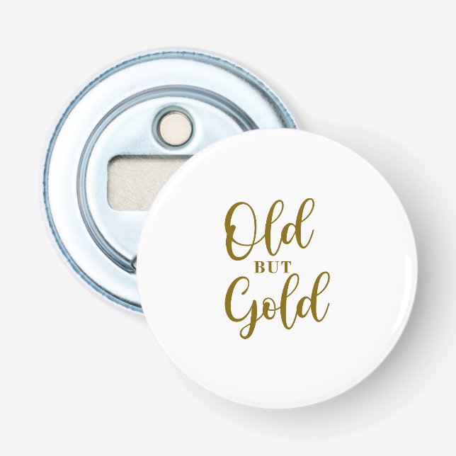 Gamla men guld flasköppnare (Framsidan)