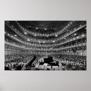 Gamla Metropolitan Opera House-konsert - NYC 1937 Poster