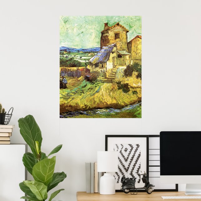 Gamla Mill av Vincent van Gogh Poster (Hemmakontoret)
