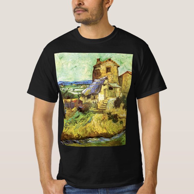 Gamla Mill av Vincent van Gogh T Shirt (Framsida)