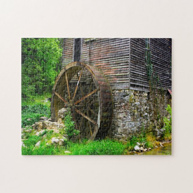 Gamla Mill Gatlinburg Tennessee Pussel (Horisontell)
