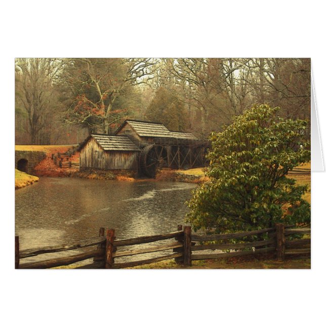 Gamla Mill Hälsningskort (Framsidan Horizontal)