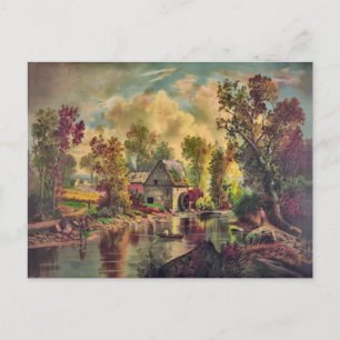 Gamla Mill Stream Vykort
