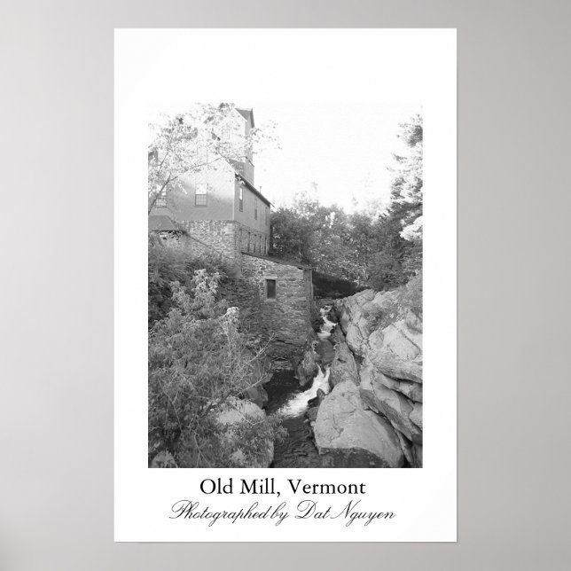 Gamla Mill, Vermont Poster (Framsidan)