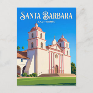Gamla Mission Santa Barbara USA Vykort