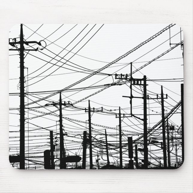 Gamla Mobila och kraftfulla Linjer Musmatta (Framsidan)