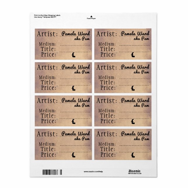 Gamla modemärken fraktsedel (Helt Ark)