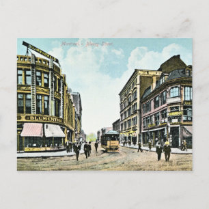 Gamla Montreal QC Bleury Street Vykort
